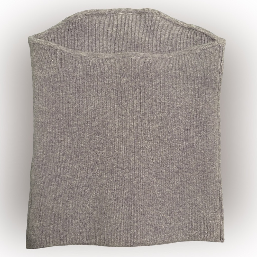White + Warren 100% Cashmere Soft Iris Heather Tank Tube Top - NWT. Size S - Picture 2 of 6
